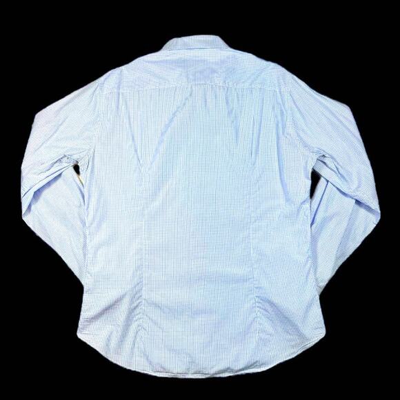 Eredi Pisano Blue/White Dress Shirt | Size 18 - Picture 2 of 5